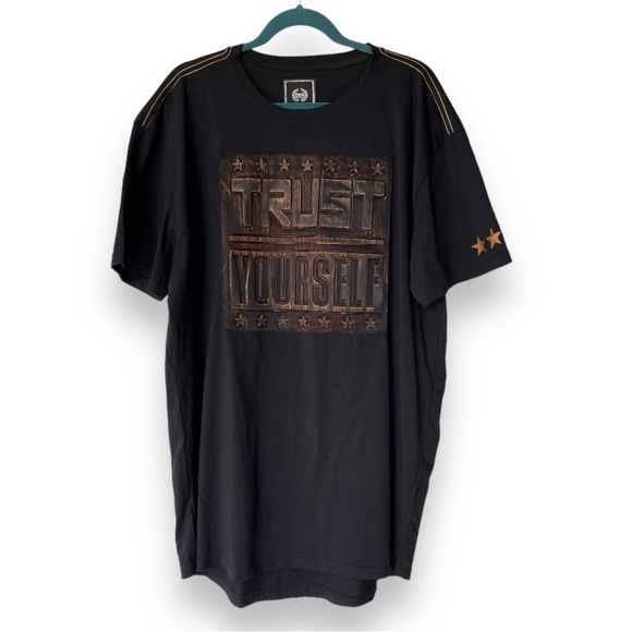 CR-24 Trust yourself Black Short Sleeve Mens Graphic T-Shirt - Picture 1 of 5